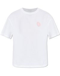 Emporio Armani - T-Shirt With Rubber Application - Lyst