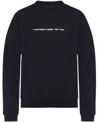DIESEL Sweatshirt With Logo - Black