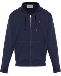 Ami Paris - Sweatshirt With Embroidered Logo - Lyst
