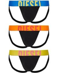 DIESEL - Three-Pack Of Jockstraps 'Jocky-D-Pop-3Pack' - Lyst