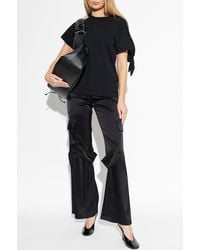 Courreges - Satin Cargo Pants - Lyst