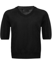 Moncler - Sweater With Short Sleeves - Lyst