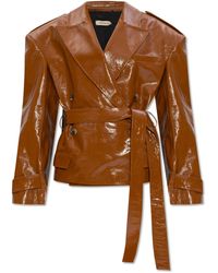 The Mannei - ‘Rioni’ Leather Blazer - Lyst