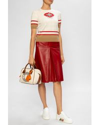 Burberry Short-sleeved Jumper Cream - Multicolour