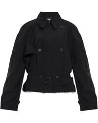 MM6 by Maison Margiela - Jacket With Raw Finish - Lyst