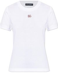 Dolce & Gabbana - T-Shirt With Logo - Lyst