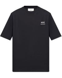 Ami Paris - T-shirt With Logo, - Lyst