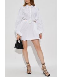 Blumarine - Dress With Floral Motif Appliqué - Lyst