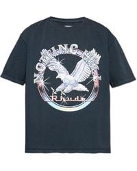 Rhude - T-Shirt With Colorful Print - Lyst
