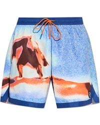 DIESEL - 'Soccer-41-D-Pop-C' Swim Shorts - Lyst