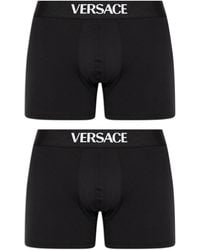 Versace - Two-Pack Of Boxer Shorts With Logo - Lyst