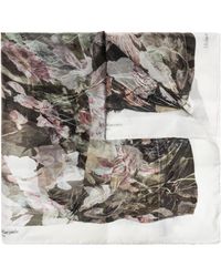 Maison Margiela - Silk Scarf With Logo - Lyst