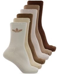 adidas Originals - Six-Pack Of Socks - Lyst