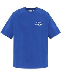 LAB C.O. OFF WHITE - T-Shirt With Printed Logo - Lyst