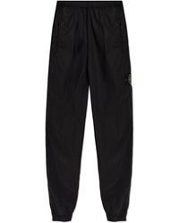 Stone Island - Trousers With Logo Patch - Lyst
