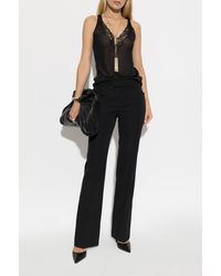 Balmain - Top With Lace Trim - Lyst