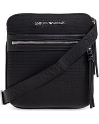 Emporio Armani - Shoulder Bag With Logo-Shaped Appliqué - Lyst