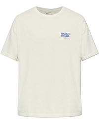 American Vintage - T-Shirt With Printed Logo - Lyst