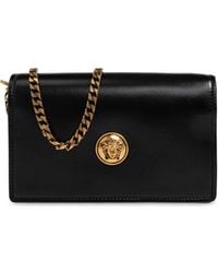 Versace - Leather Bag With Medusa Head - Lyst