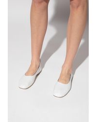 Lanvin Leather Ballet Flats - White