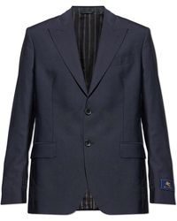 Etro - Wool Blazer With Single Vent - Lyst