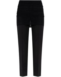 MM6 by Maison Margiela - Creased Trousers - Lyst