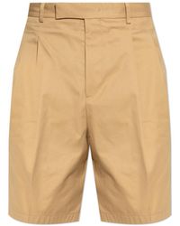 Jil Sander - Cotton Shorts With Pleats - Lyst
