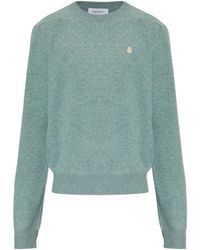 McQueen - Wool Sweater With Logo - Lyst
