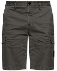 Stone Island - Shorts With Logo - Lyst
