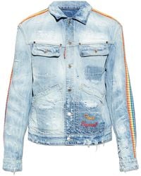 DSquared² - Denim Jacket With Vintage Effect - Lyst