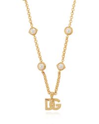 Dolce & Gabbana - Necklace With Pearls - Lyst
