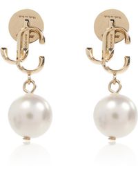 Jimmy Choo - Earrings With Pendant - Lyst