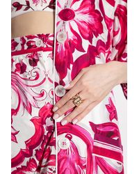 Dolce & Gabbana - Interlocking Logo Ring - Lyst
