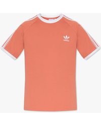adidas Originals Premium Sweats Overdyed Ribbed T-shirt in Pink for Men |  Lyst