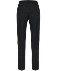 Versace - Trousers With Shiny Side Stripes - Lyst