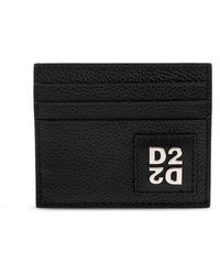 DSquared² - Leather Card Holder With Logo - Lyst