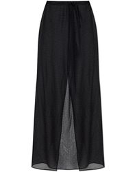 Balmain - Silk Beach Trousers With Monogram - Lyst