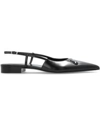 Marni - Leather Shoes With Logo - Lyst
