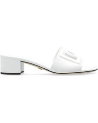 Dolce & Gabbana - Heeled Slippers - Lyst