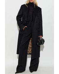Dolce & Gabbana - Cashmere Coat With A Single Vent - Lyst