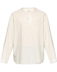 Lemaire - Cotton Long-Sleeve Top - Lyst
