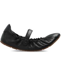 COACH Alina Leather Ballet in White | Lyst UK