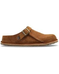 Birkenstock - "Lutry Premium Suede" Slides - Lyst