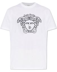 Versace - T-Shirt With Medusa Head - Lyst
