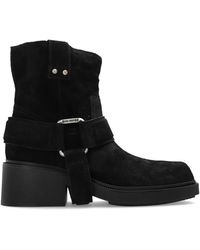 Vic Matié - Suede Ankle Boots With Heel - Lyst
