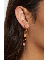 Versace - Earrings With Greek Pattern - Lyst