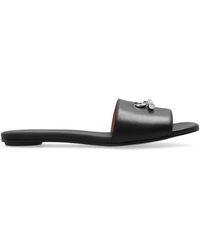 McQueen - Leather Slides - Lyst