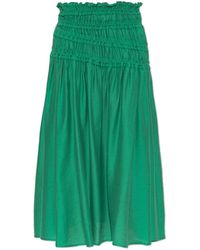 Tory Burch - Skirt With Ruching - Lyst