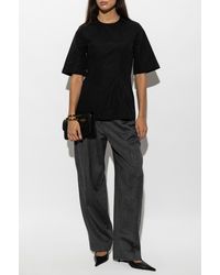 TOTEME - Cotton Top With A Crew Neck - Lyst