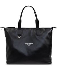Dolce & Gabbana - Leather Shopper Bag - Lyst